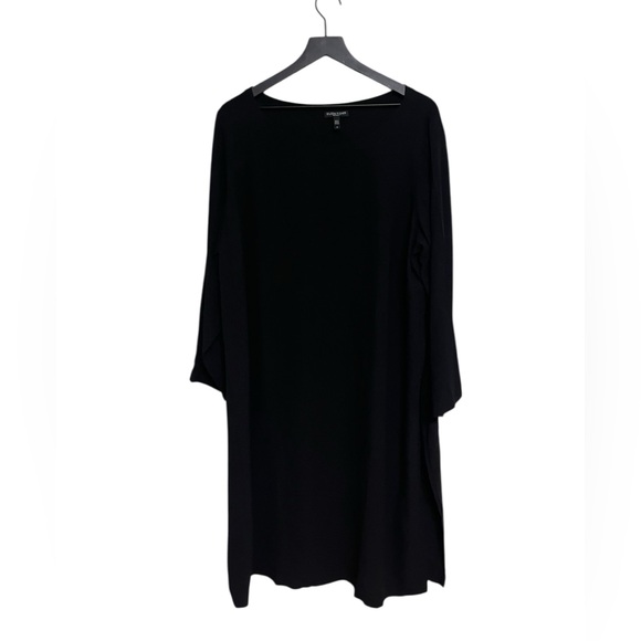 Eileen Fisher Dresses & Skirts - Eileen Fisher Classic Black Silk shift tunic style Dress size XL